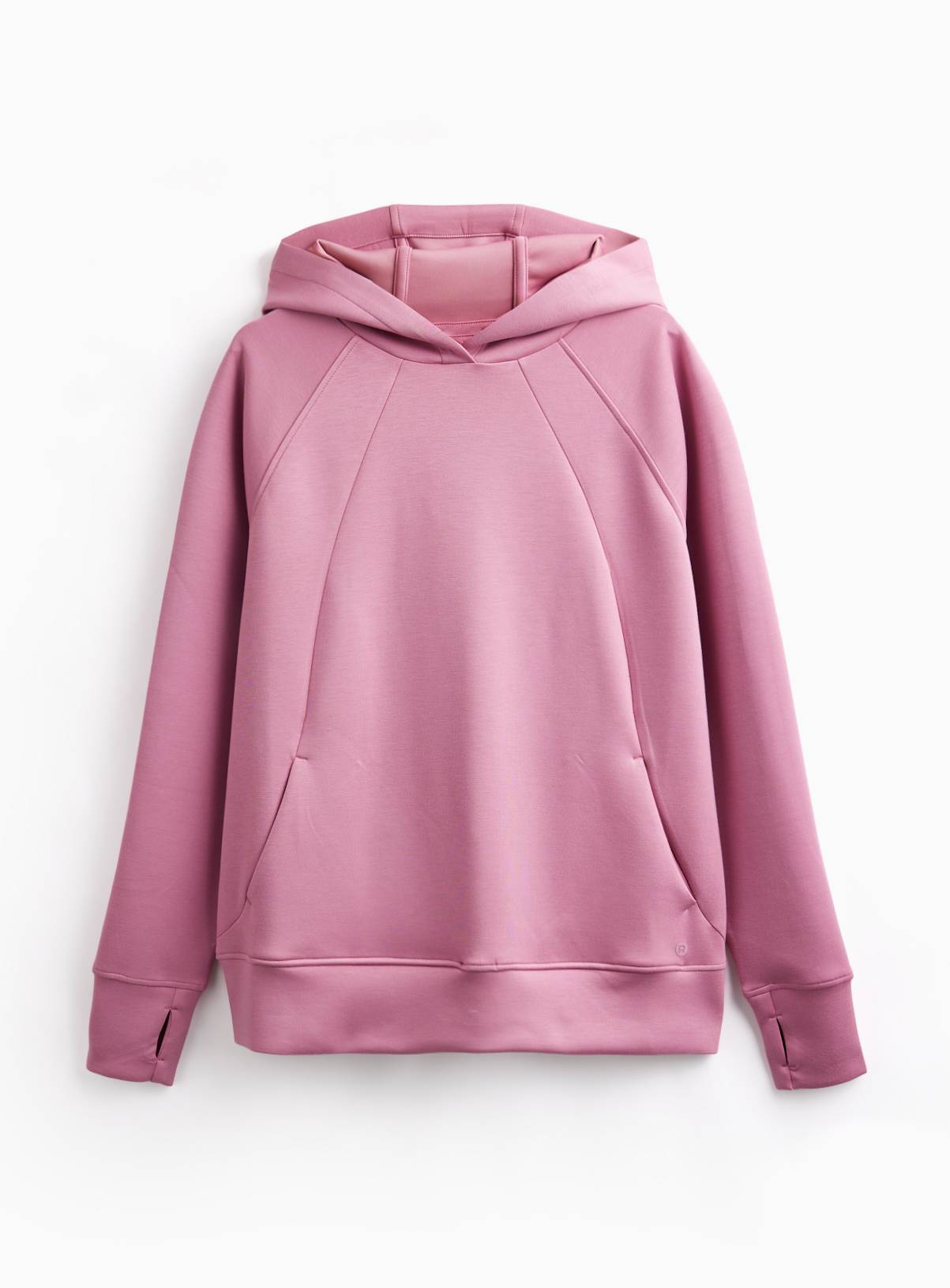REAKTIV Light Pink Scuba Longline Hoodie XXL - Image 3